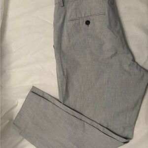 Express Slim Fit Gray Dress Pants 34x34 Stretch Straight Leg Career